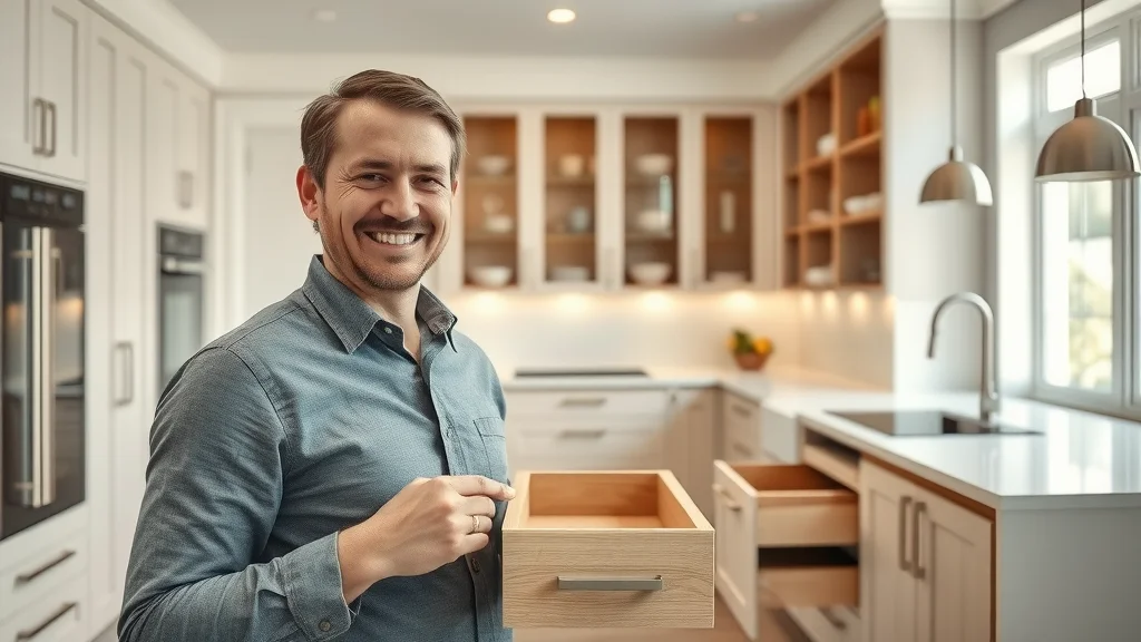 Innovative custom kitchen storage solutions with pull-out pantry and hidden compartments in a luxury modern kitchen remodel.
