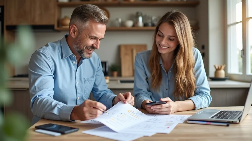 Contractor explaining garage conversion cost breakdown, cost consulting