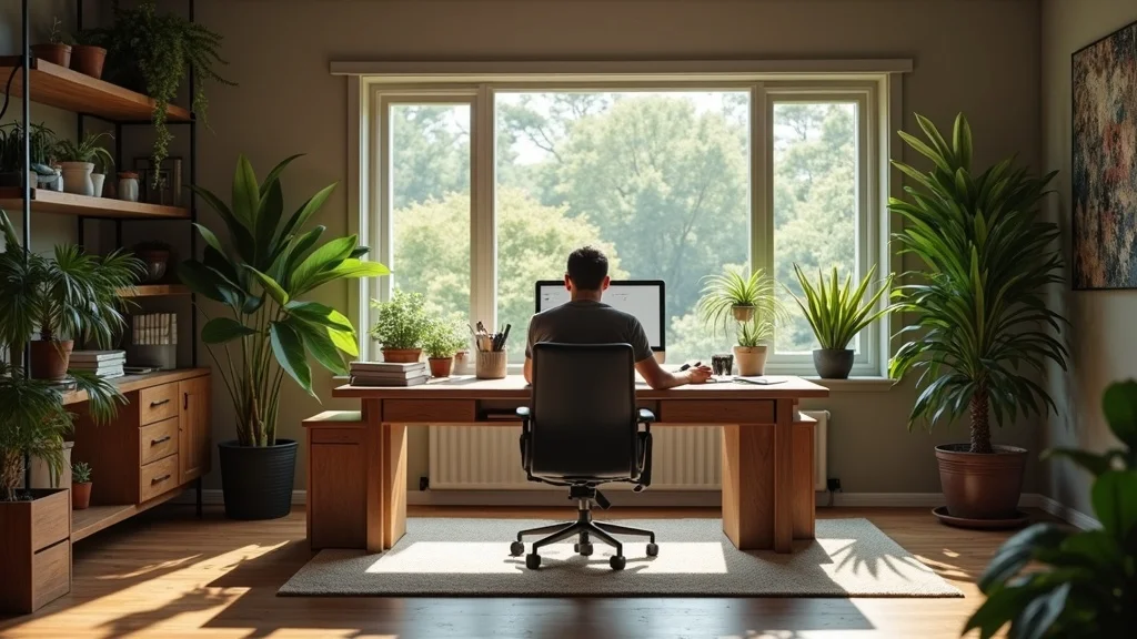 Sleek home office garage conversion, turning garage to room addition