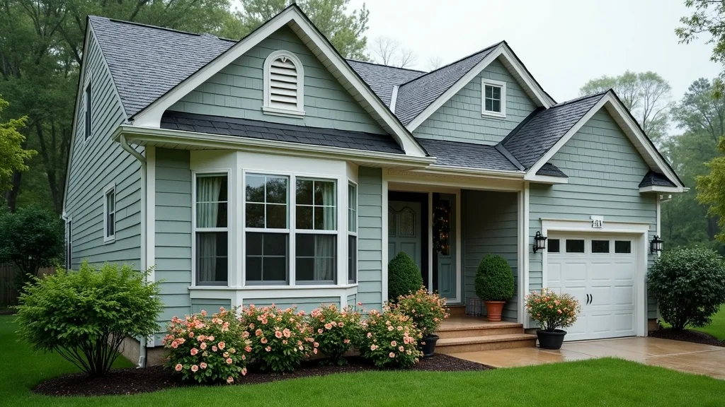 Weather-resistant James Hardie fiber cement siding installed on a St Louis home with lush landscaping and detailed panel lines