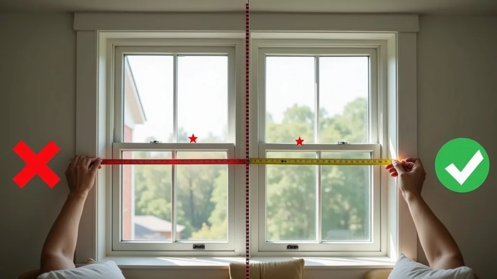 Correct versus incorrect window measuring methods for window replacement