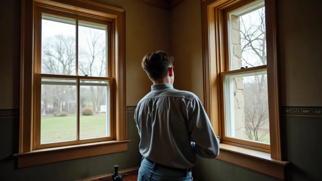 Contrasting windows comparison in historic home showing pitfalls of choosing inappropriate windows for historic homes